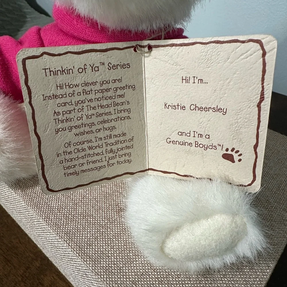 Vintage Boyds Bears Kristie Cheersley #1 Cheerleader Bear NWT Retired